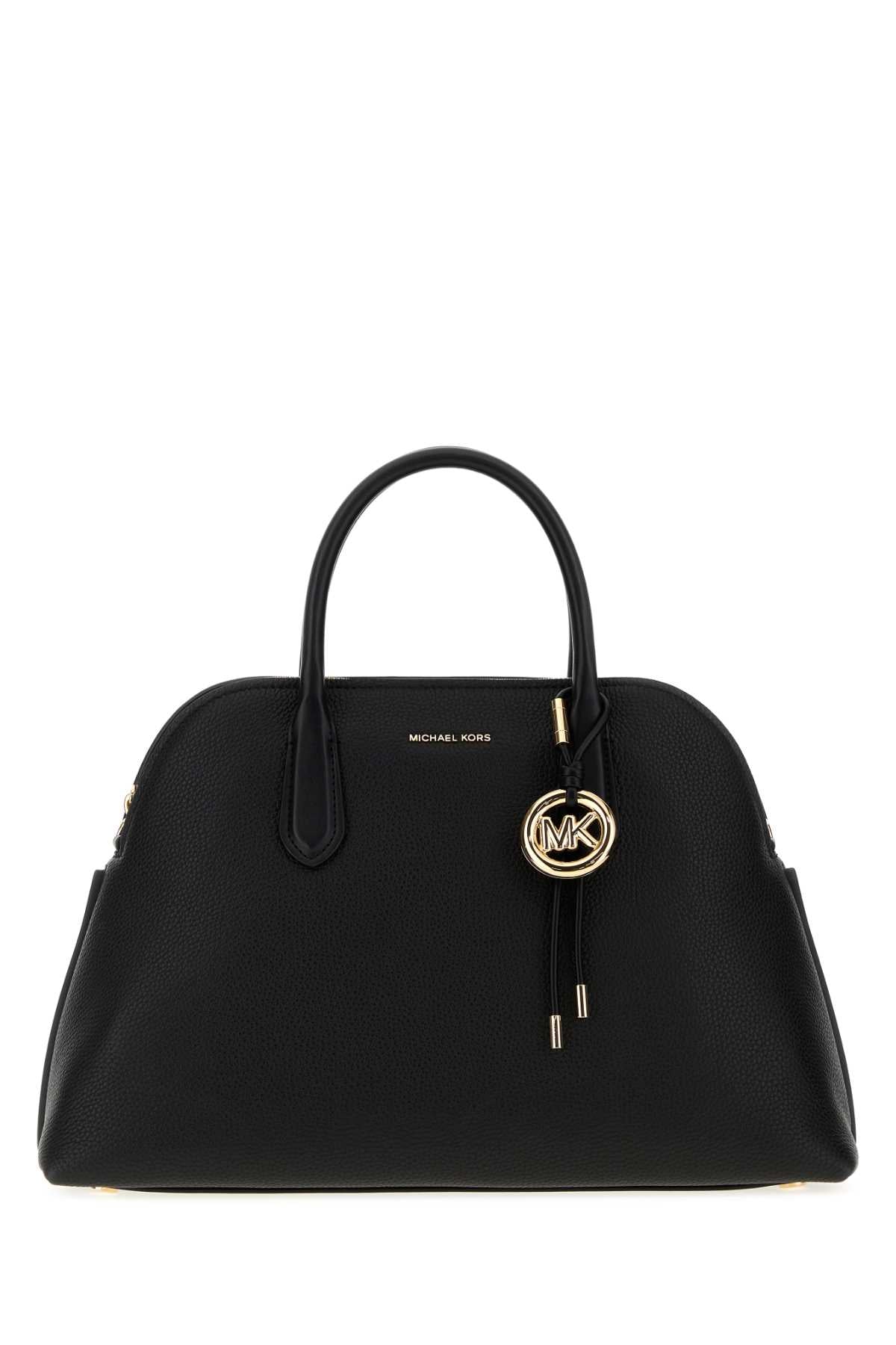 MICHAEL BY MICHAEL KORS Michael By Michael Kors Women Black Leather Freddie Shopping Bag