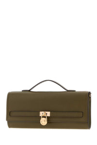MICHAEL BY MICHAEL KORS Michael By Michael Kors Women Olive Green Leather Medium Hamilton Moderne Handbag