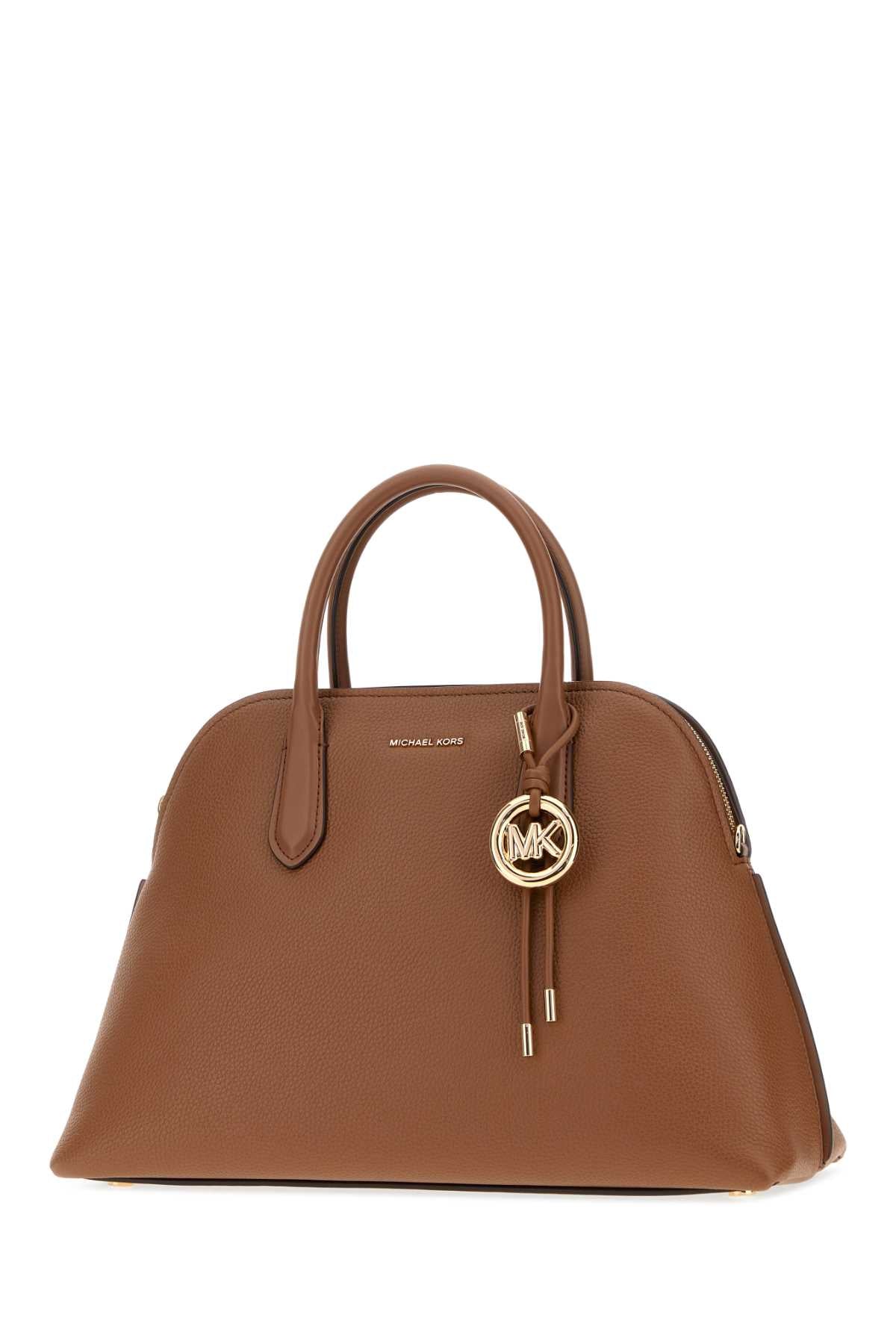 MICHAEL BY MICHAEL KORS Michael By Michael Kors Women Brown Leather Freddie Shopping Bag