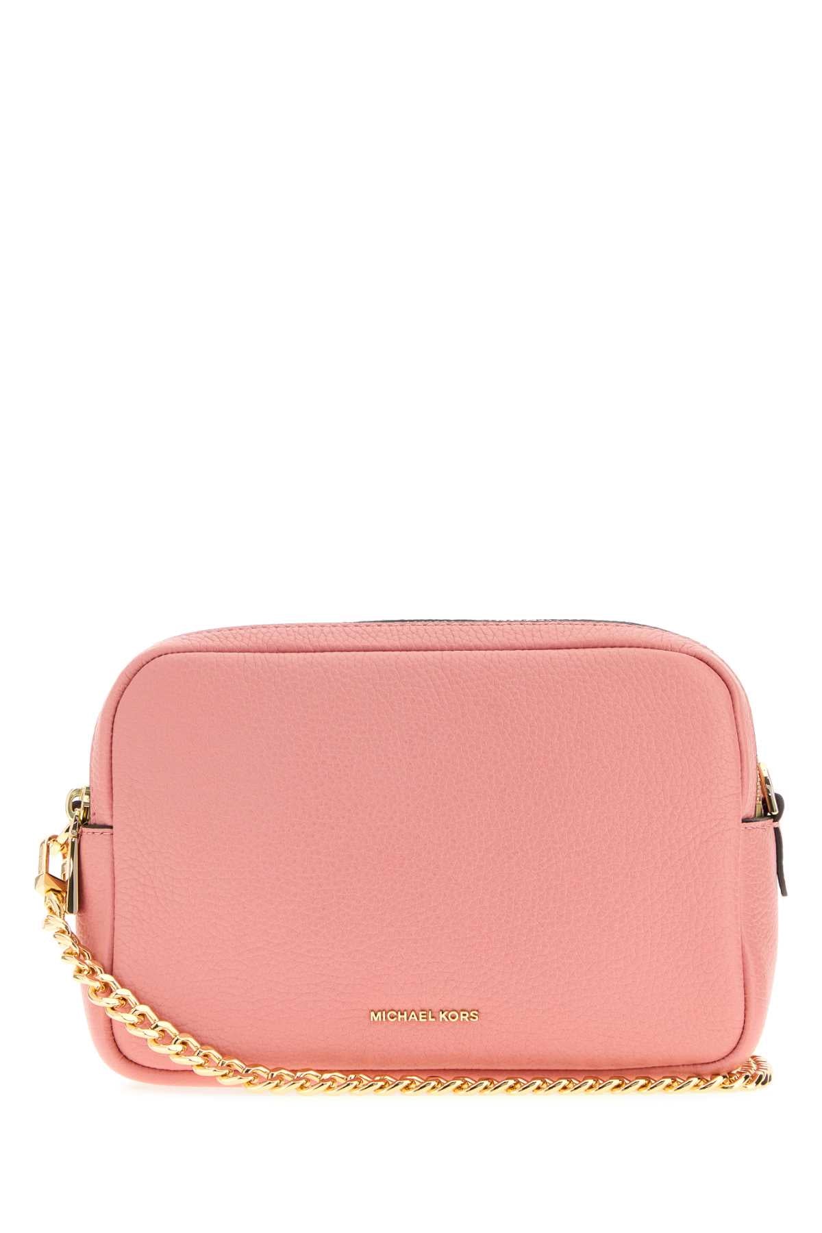 MICHAEL BY MICHAEL KORS Michael By Michael Kors Women Pink Leather Medium Bryant Shoulder Bag