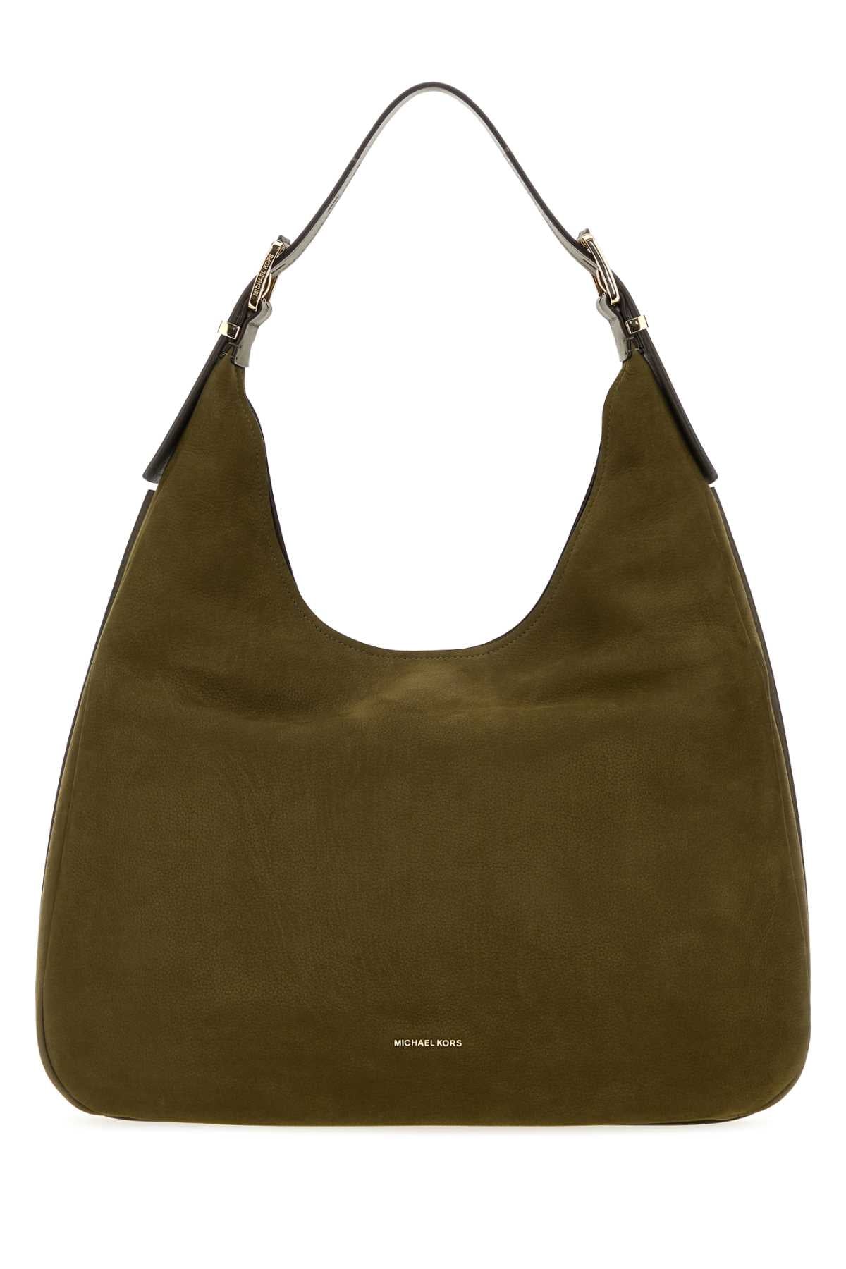 MICHAEL BY MICHAEL KORS Michael By Michael Kors Women Olive Green Nubuck Large Nolita Shopping Bag