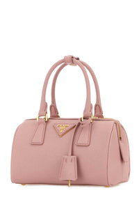 Prada Women Pink Leather Handbag