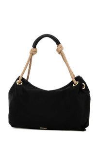 Prada Women Black Fabric Shopping Bag