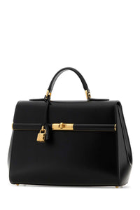 DOLCE & GABBANA Dolce & Gabbana Women Black Leather Marlene Handbag