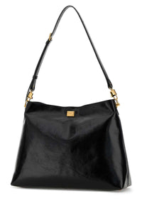 Dolce & Gabbana Women Black Leather Large Vittoria Shopping Bag