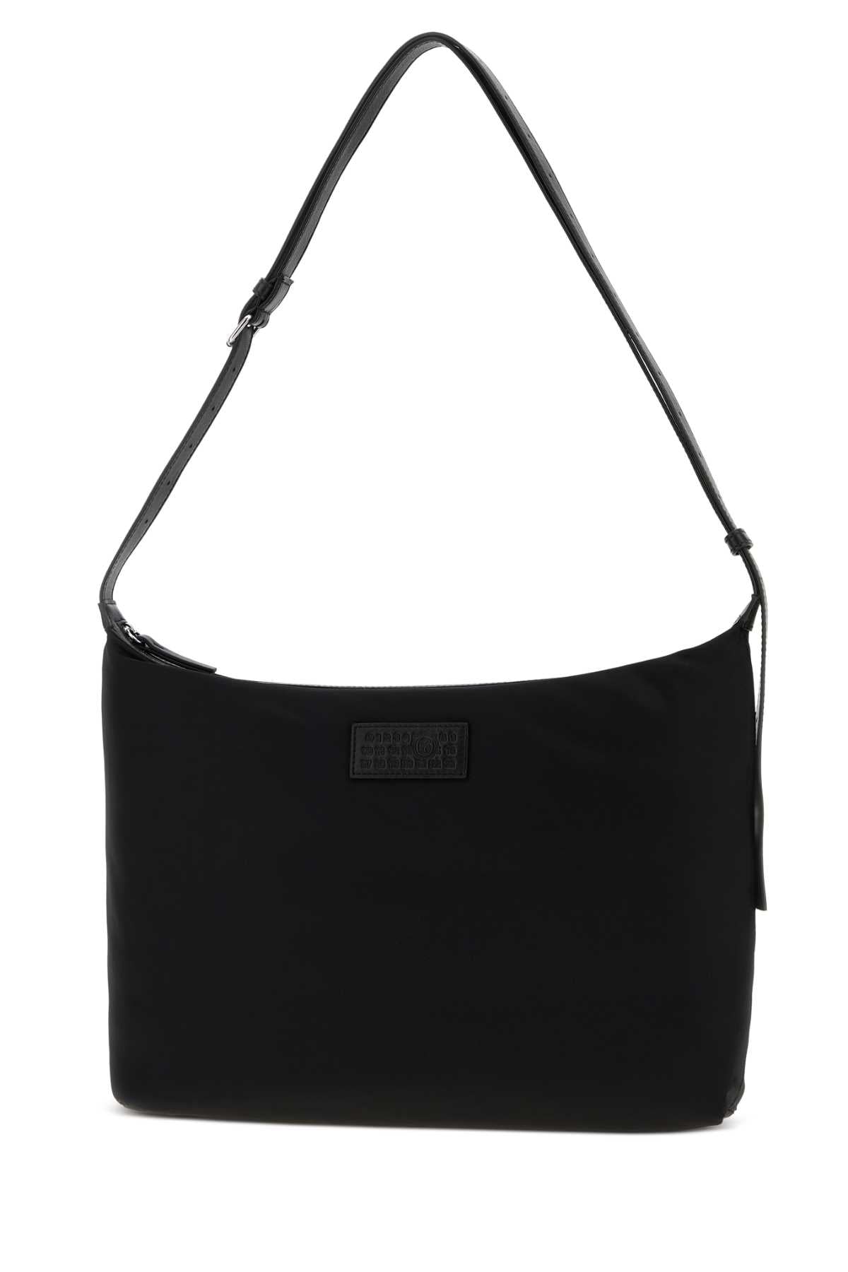 Mm6 Maison Margiela Women Black Canvas Shopping Bag