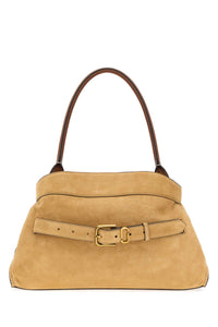 MARC JACOBS Marc Jacobs Women Beige Suede The Dakota Shoulder Bag