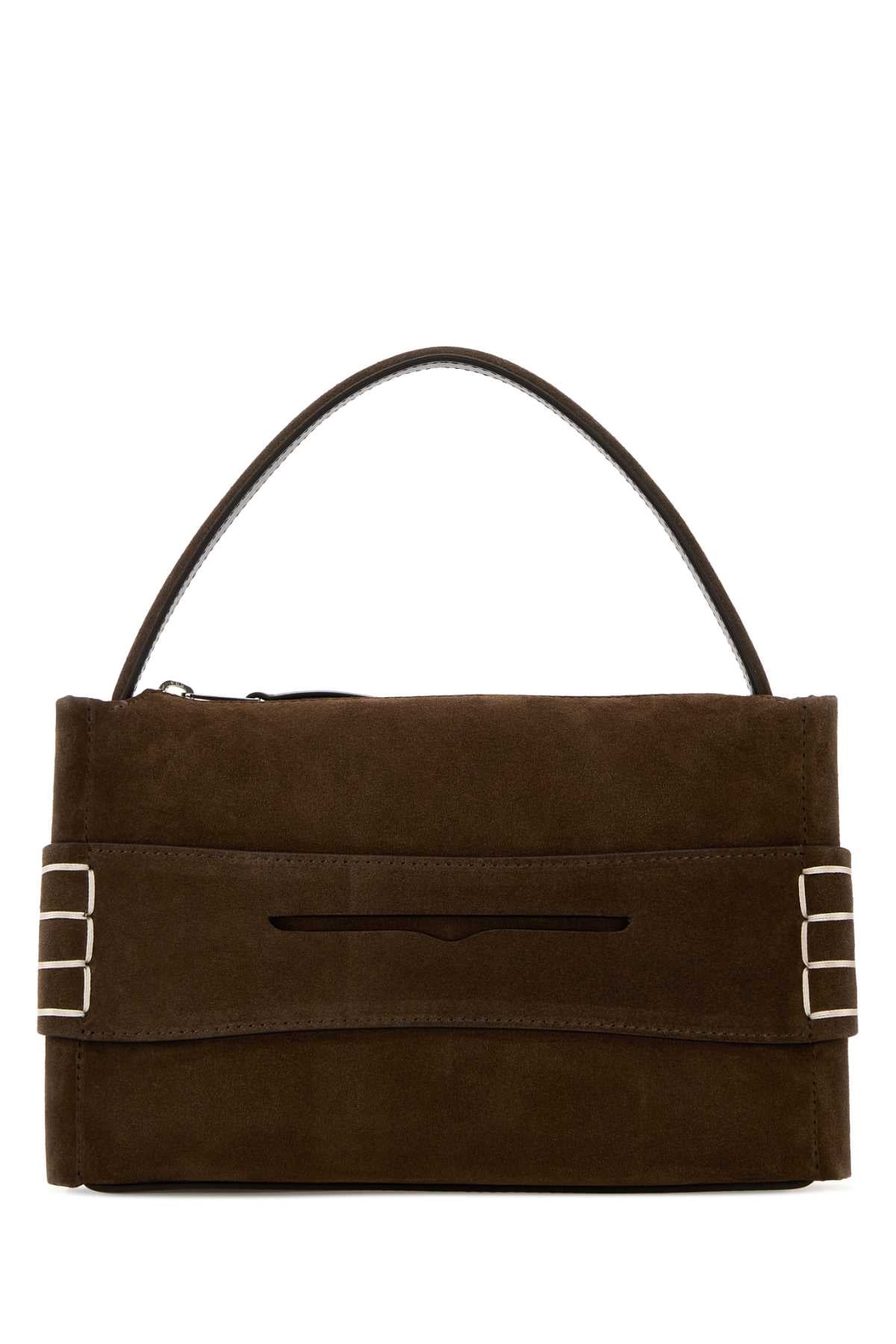 JW ANDERSON Jw Anderson Women Brown Suede Small Loafer Handbag