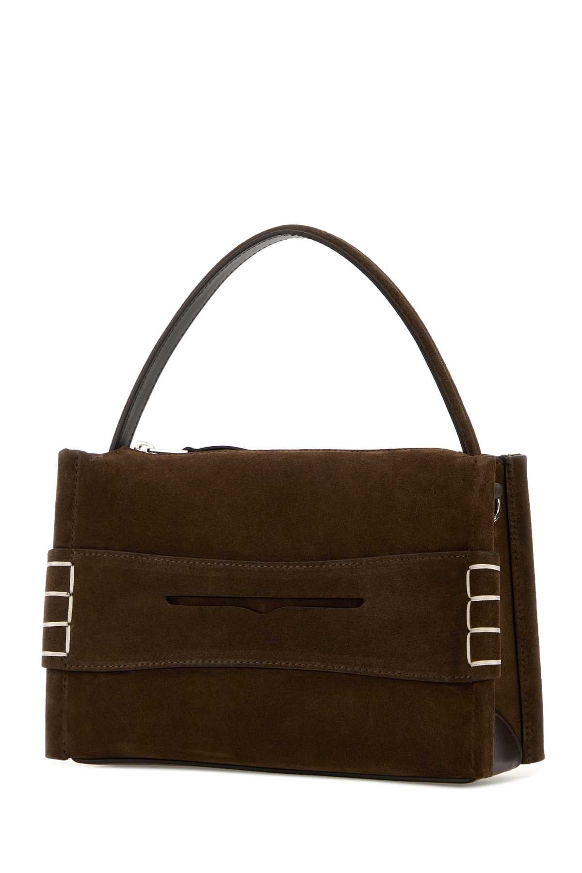 JW ANDERSON Jw Anderson Women Brown Suede Small Loafer Handbag