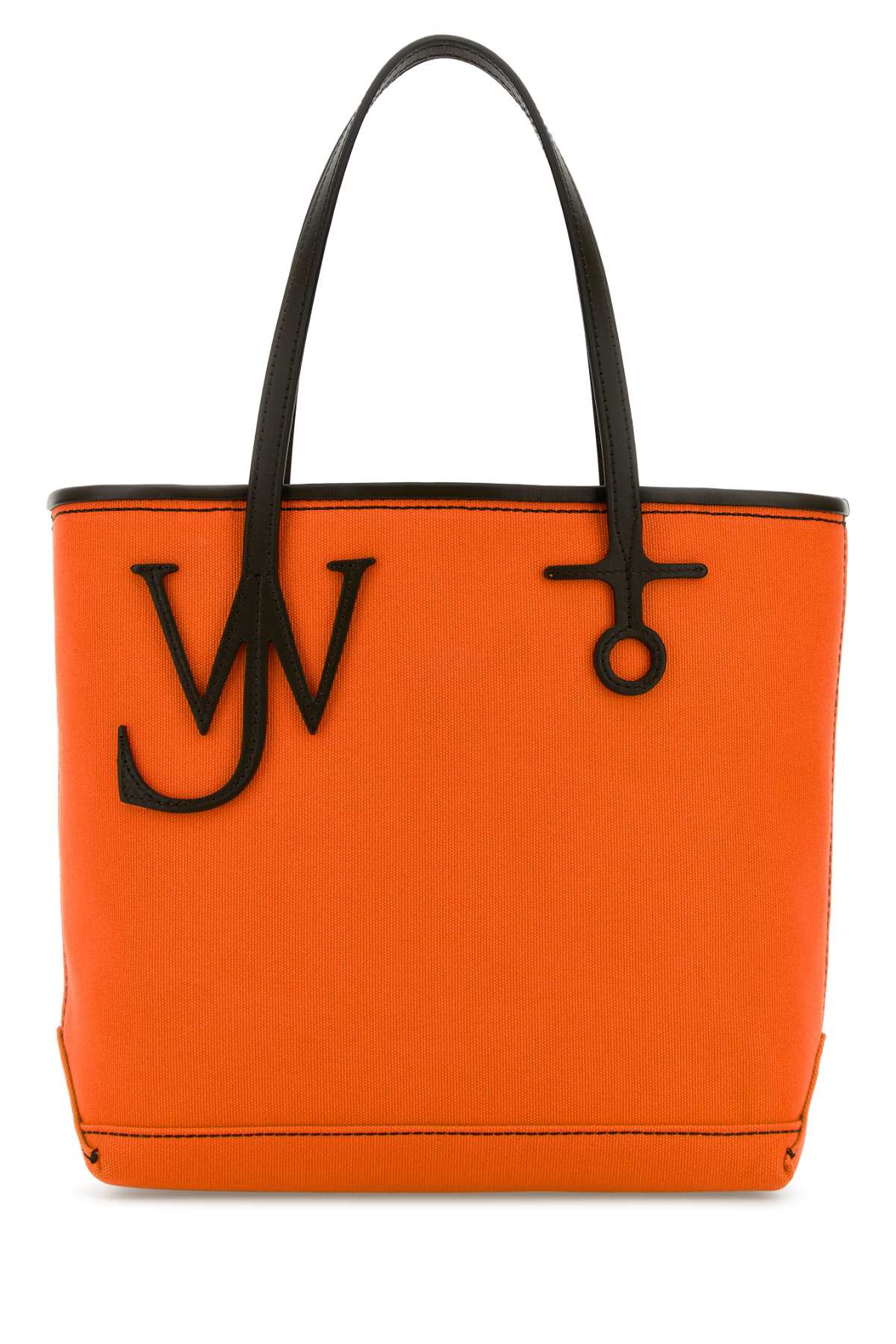 Jw Anderson Women Orange Canvas Small Anchor Bucket Bag