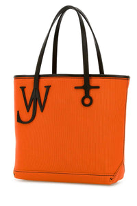 Jw Anderson Women Orange Canvas Small Anchor Bucket Bag
