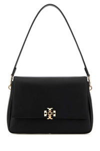 TORY BURCH Tory Burch Women Black Leather Charlie Shoulder Bag