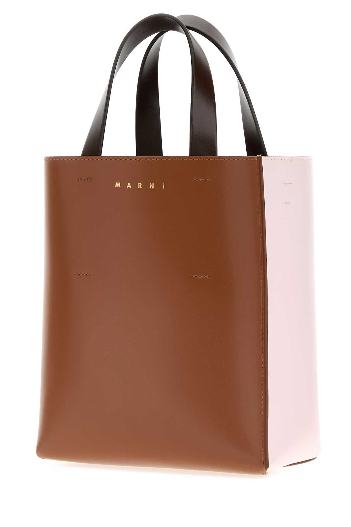 Marni Women Two-Tone Leather Museo Handbag