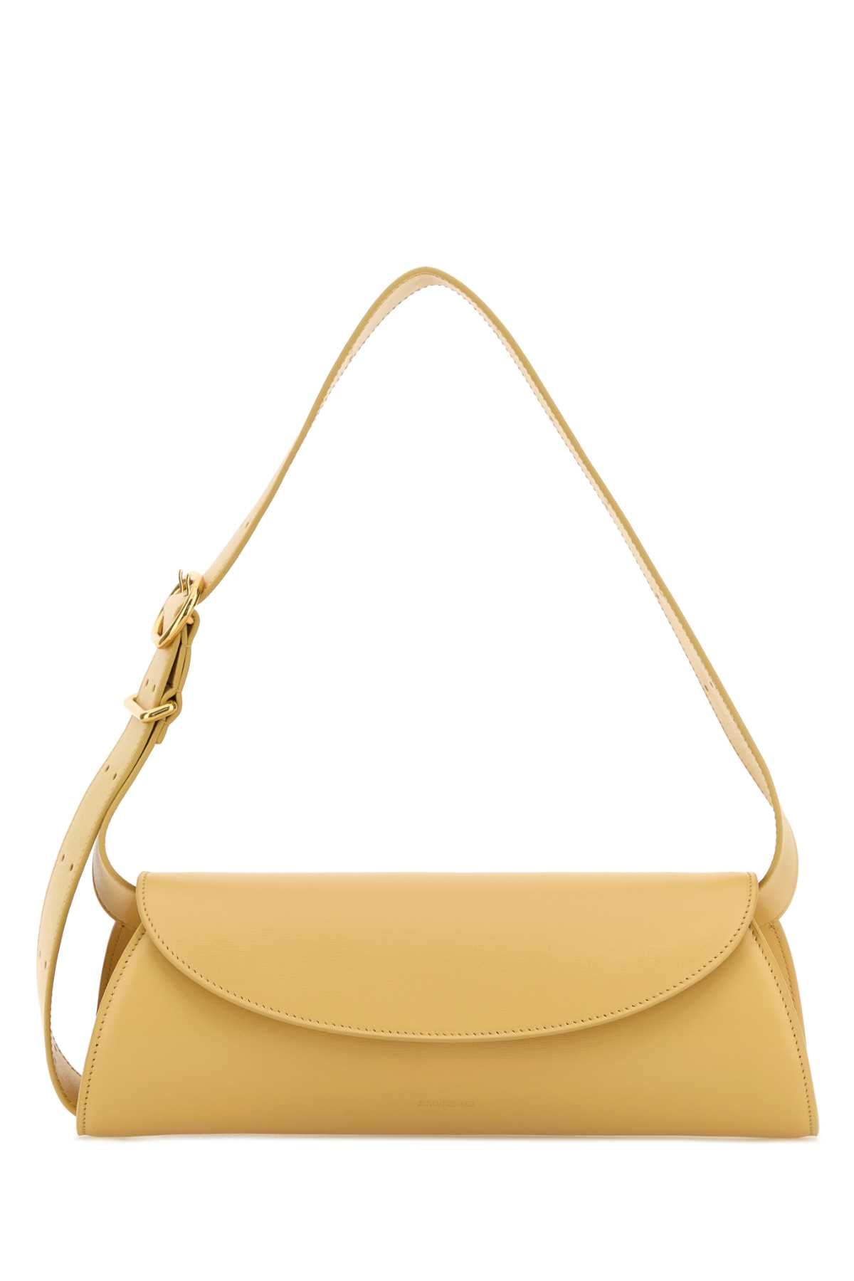 JIL SANDER Jil Sander Women Yellow Leather Small Cannolo Shoulder Bag