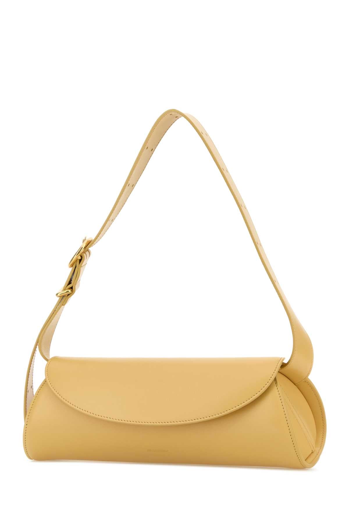 JIL SANDER Jil Sander Women Yellow Leather Small Cannolo Shoulder Bag