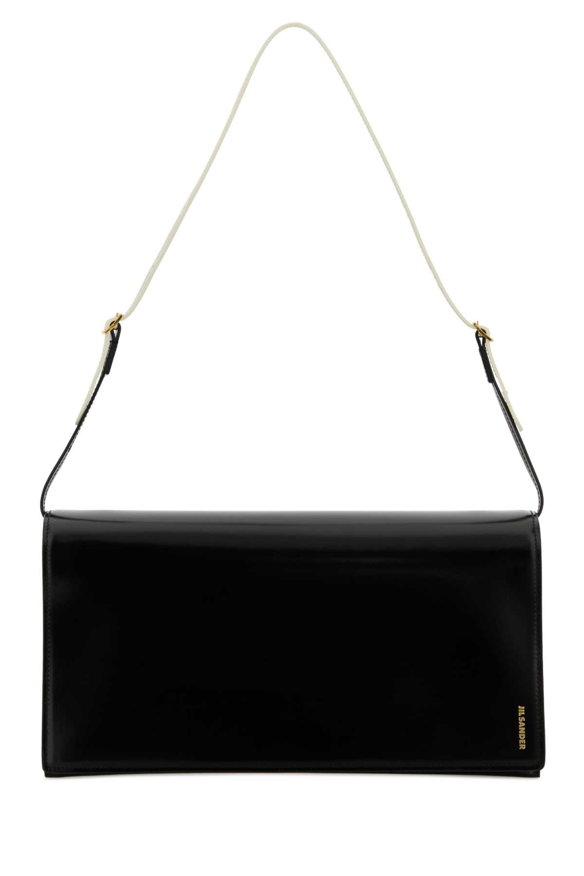 JIL SANDER Jil Sander Women Black Leather Medium File Shoulder Bag