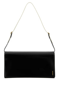 JIL SANDER Jil Sander Women Black Leather Medium File Shoulder Bag