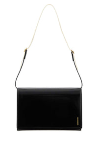 JIL SANDER Jil Sander Women Black Leather Small File Shoulder Bag