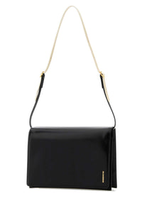 JIL SANDER Jil Sander Women Black Leather Small File Shoulder Bag