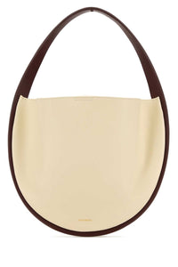 JIL SANDER Jil Sander Women Ivory Leather Pivot Shoulder Bag