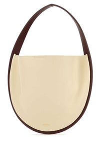 JIL SANDER Jil Sander Women Ivory Leather Pivot Shoulder Bag