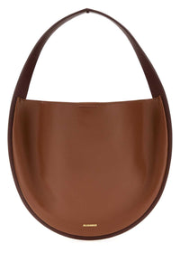 JIL SANDER Jil Sander Women Caramel Leather Pivot Shoulder Bag