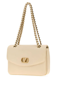 Valentino Garavani Women Ivory Leather Djuna Shoulder Bag