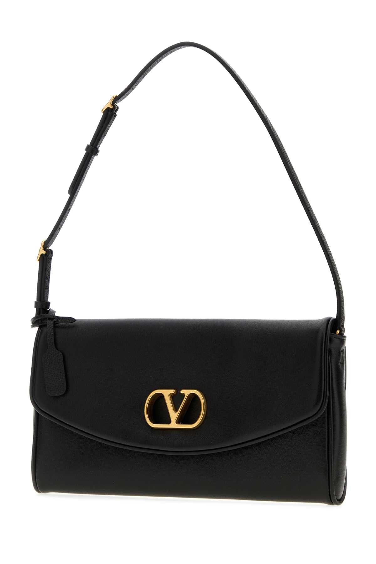 Valentino Garavani Women Black Nappa Leather Devain Shoulder Bag