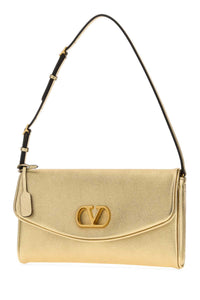 Valentino Garavani Women Gold Nappa Leather Devain Shoulder Bag