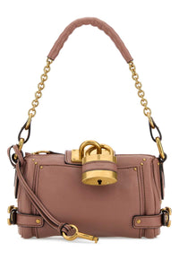 Chloe Women Antiqued Pink Leather Small Paddington Shoulder Bag