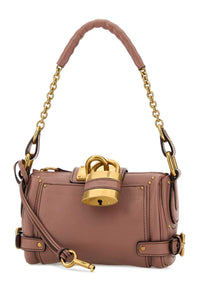 Chloe Women Antiqued Pink Leather Small Paddington Shoulder Bag