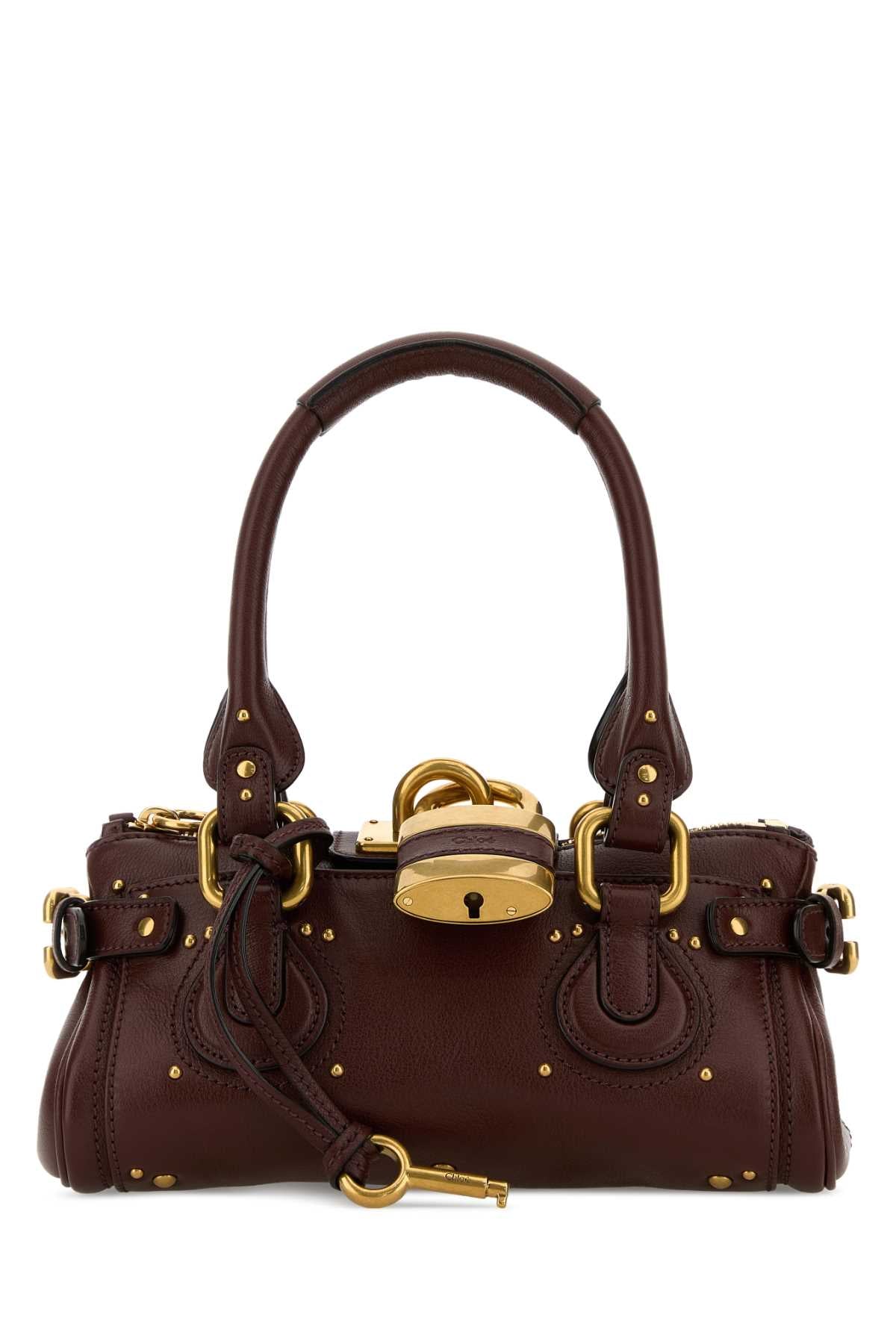 Chloe Women Chocolate Small Paddington Handbag