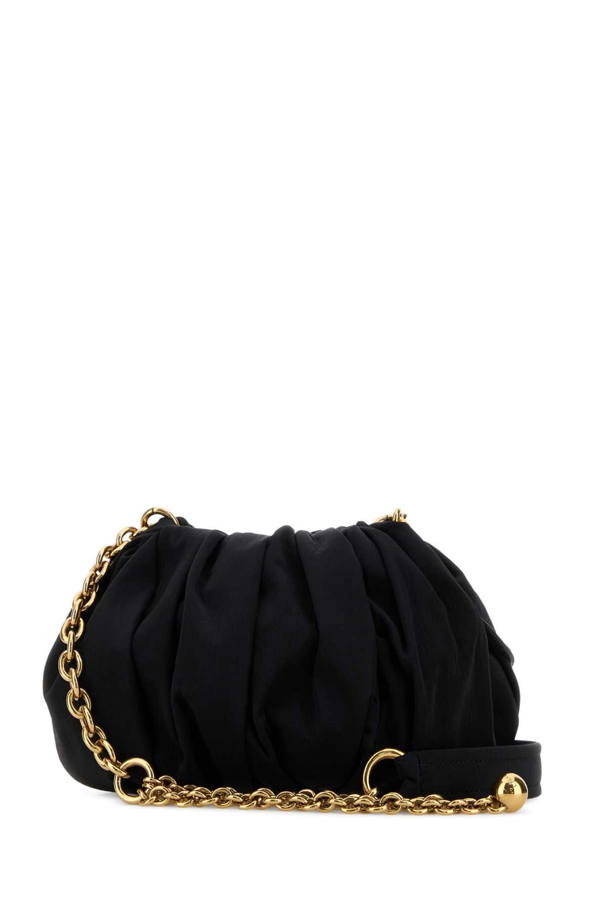 CHLOE Chloe Women Black Canvas Chloe Plisse Shoulder Bag