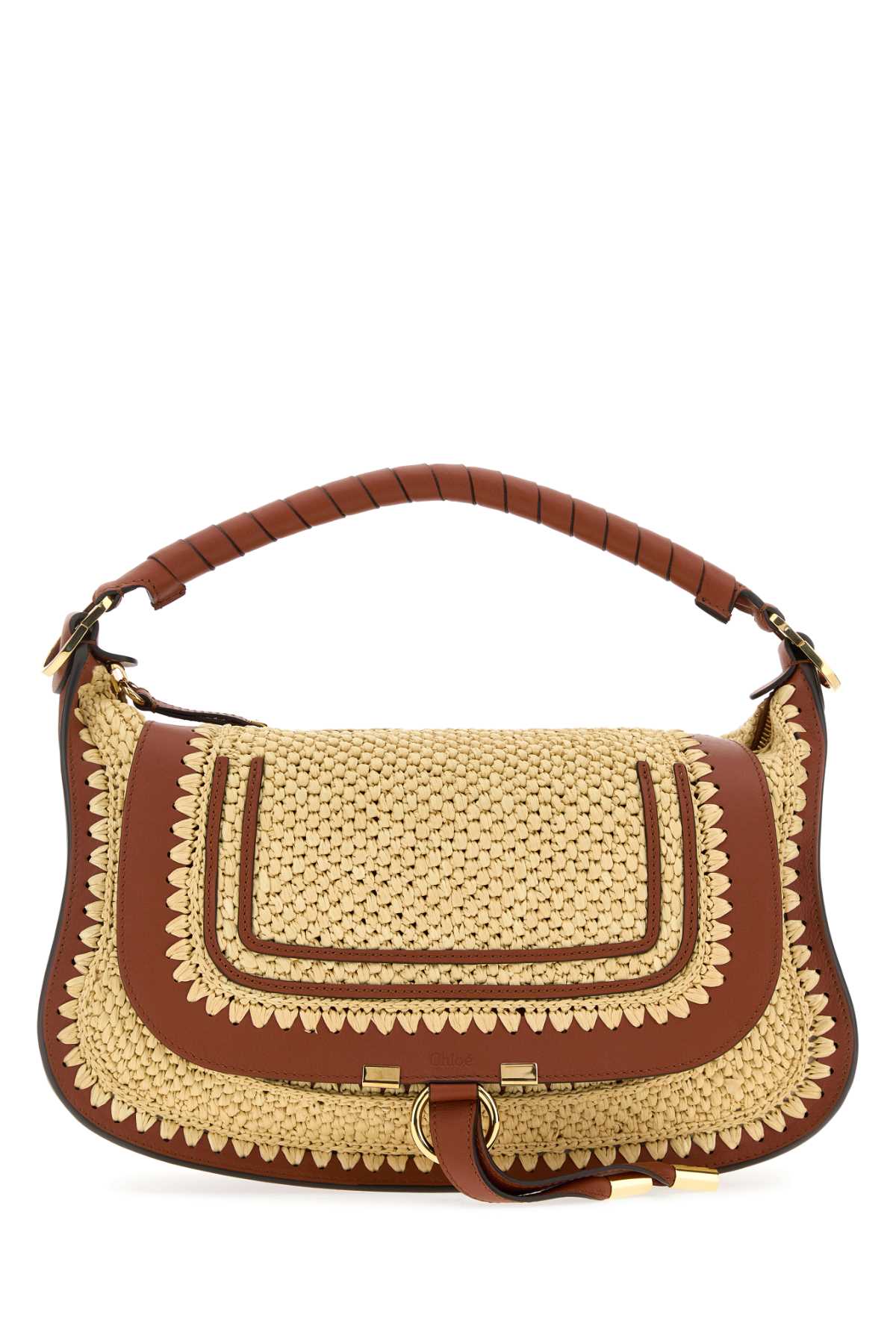 CHLOE Chloe Women Raffia Small Marcie Shoulder Bag