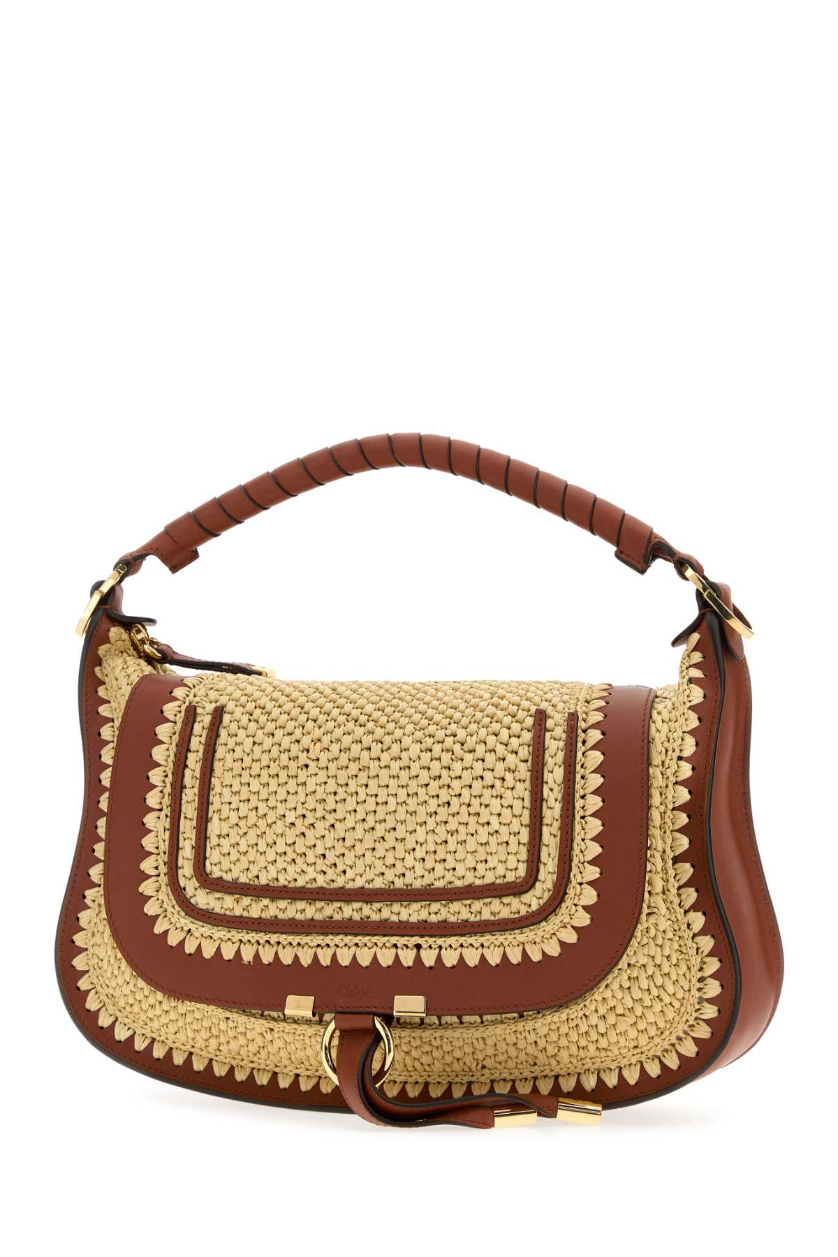 CHLOE Chloe Women Raffia Small Marcie Shoulder Bag