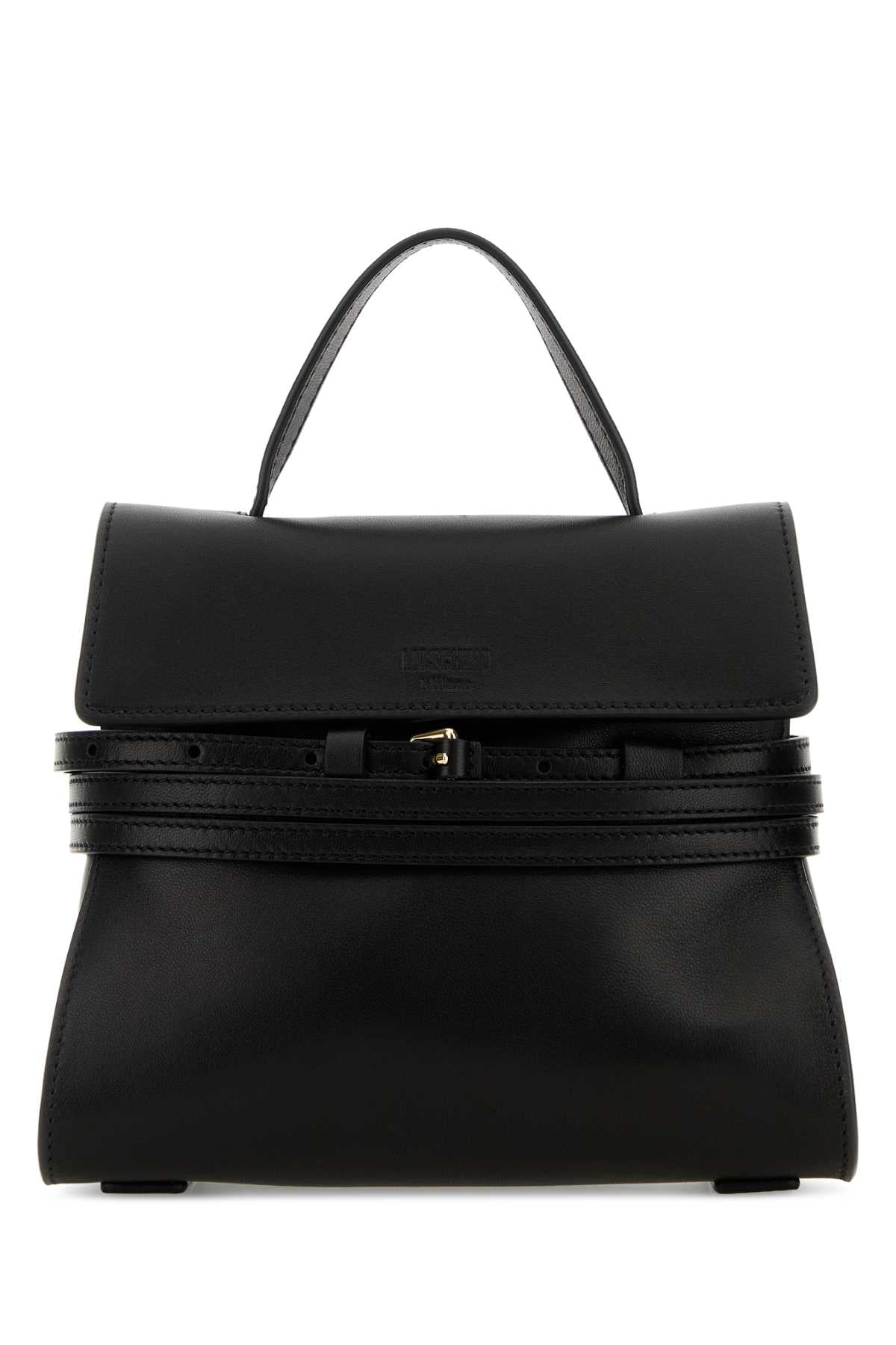 MOSCHINO Moschino Women Black Nappa Leather Small Tie Me Handbag