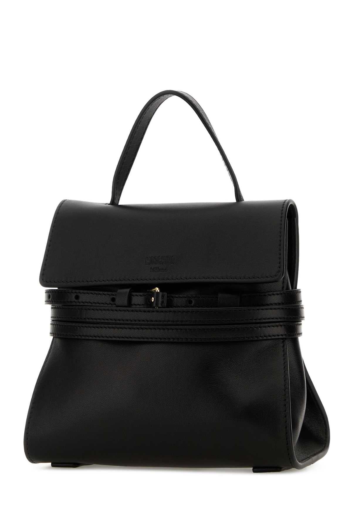 MOSCHINO Moschino Women Black Nappa Leather Small Tie Me Handbag