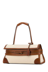 MOSCHINO Moschino Women Sand Canvas Shoulder Bag