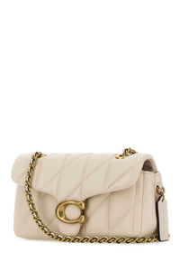 Coach New York Women Ivory Leather Tabby 20 Shoulder Bag