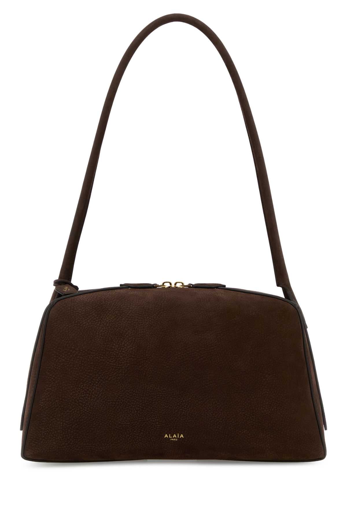 ALAIA Alaia Women Brown Leather Fonce Shoulder Bag