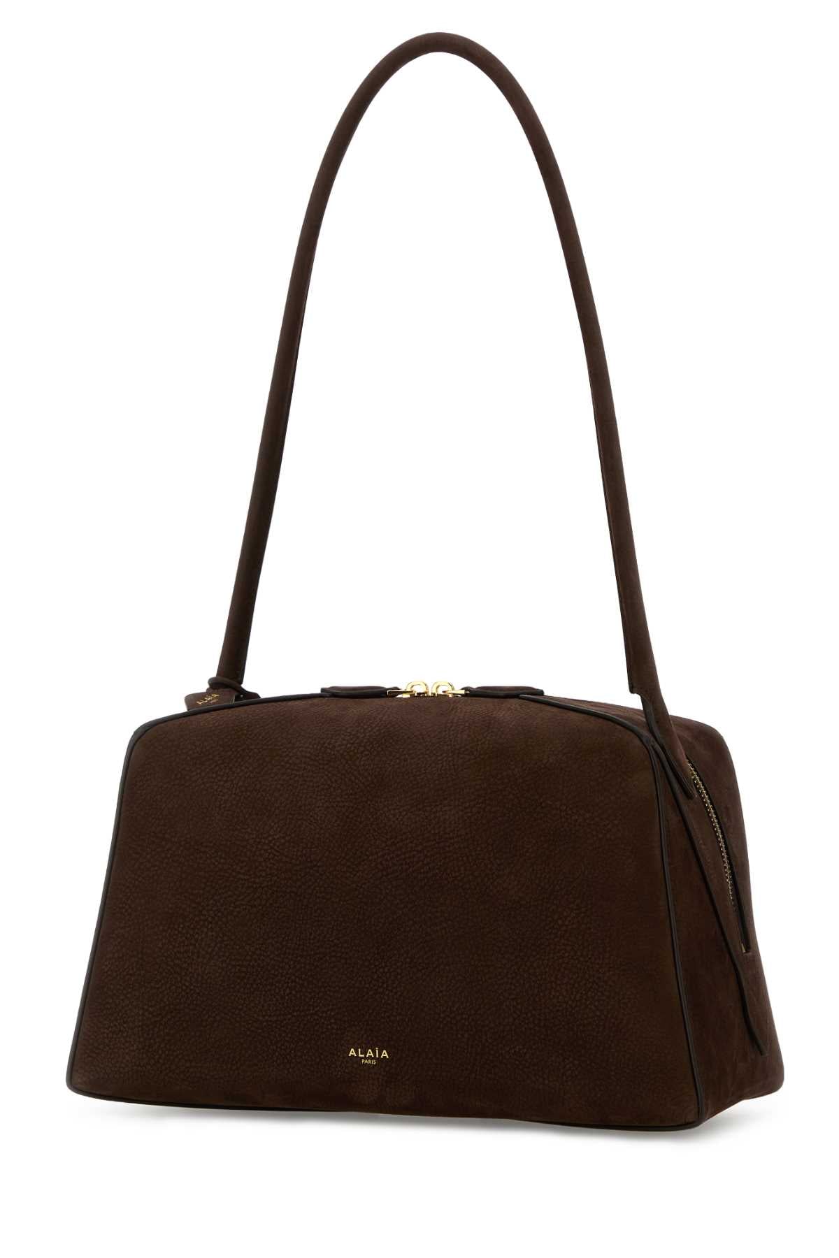 ALAIA Alaia Women Brown Leather Fonce Shoulder Bag