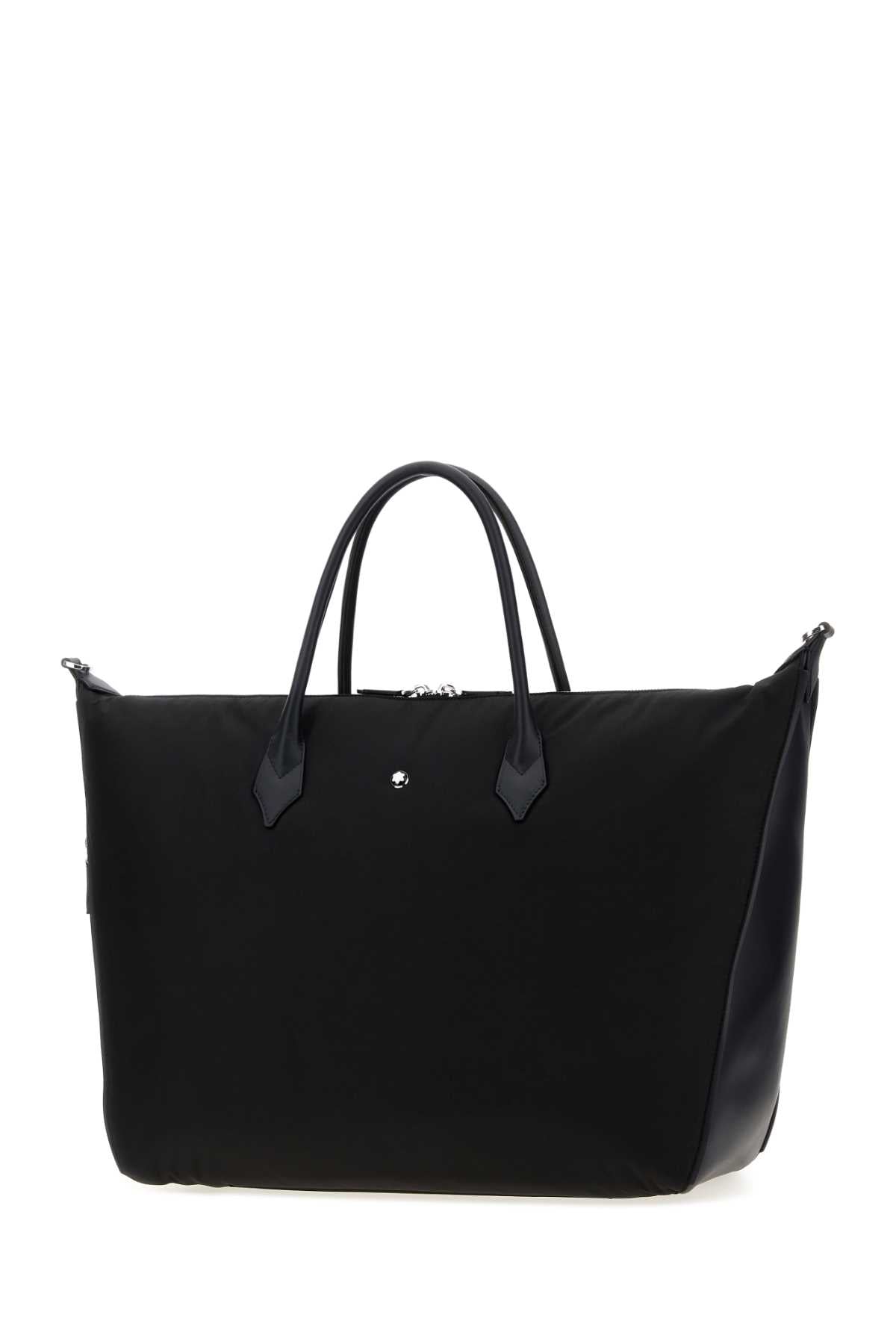 Montblanc Men Black Canvas Weekender 43 Travel Bag