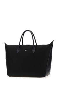 Montblanc Men Black Canvas Weekender 43 Travel Bag