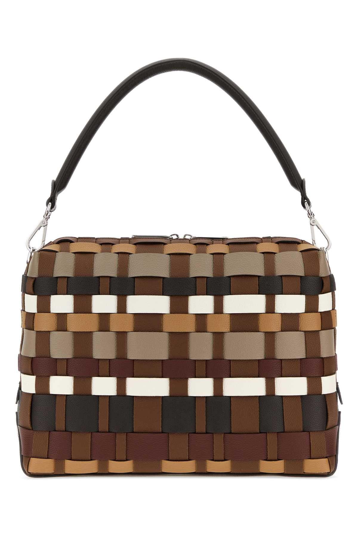 Fendi Men Multicolor Leather Large Fendi Lui Shopping Bag