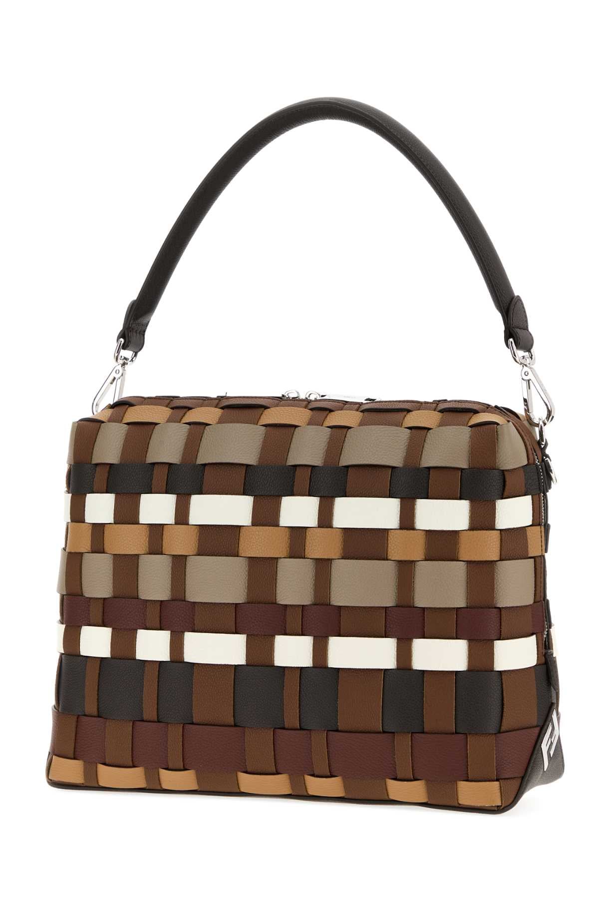 Fendi Men Multicolor Leather Large Fendi Lui Shopping Bag