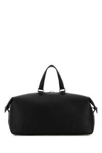 Fendi Men Black Leather Fendi Lui 45 Travel Bag
