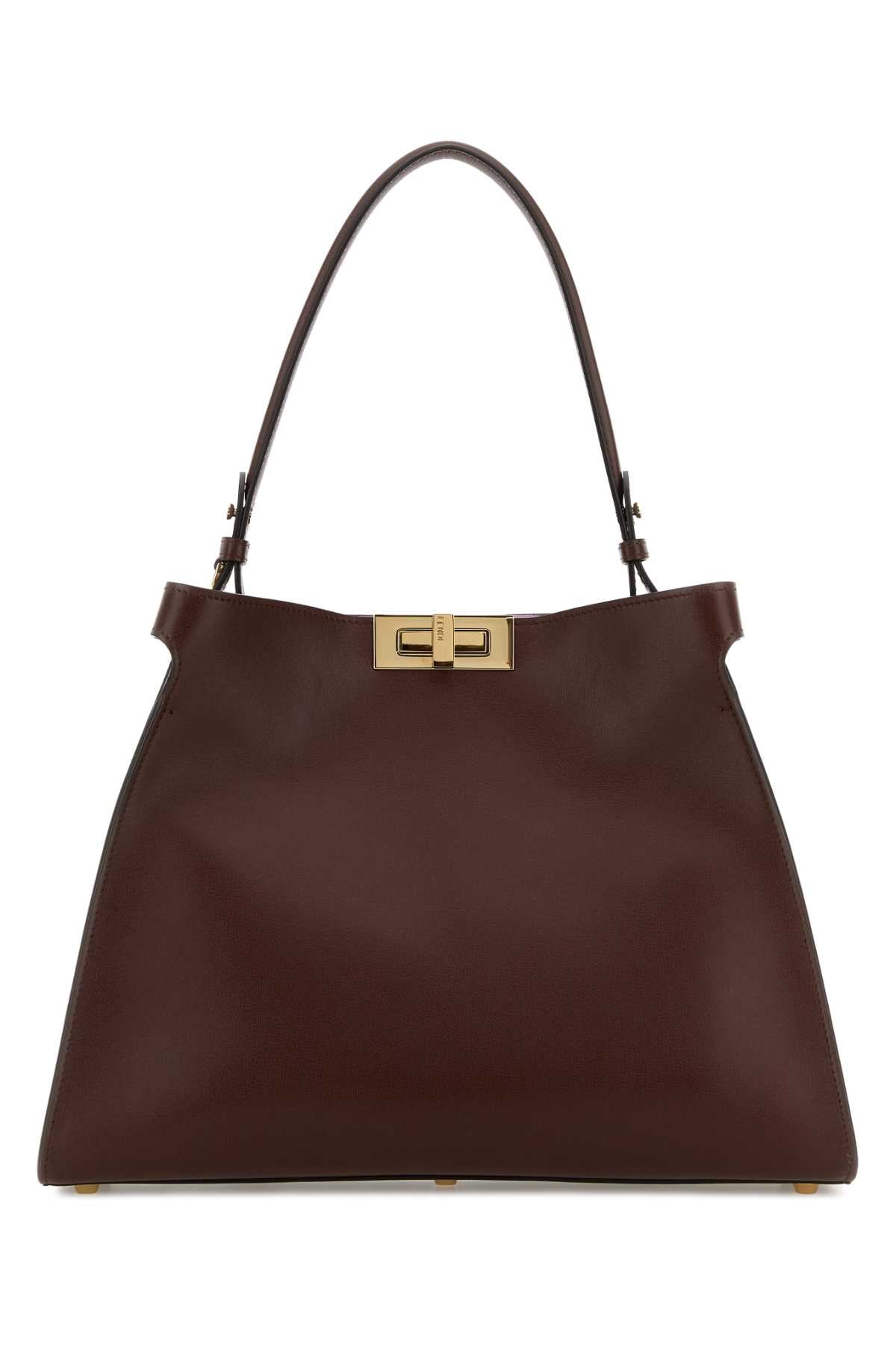 FENDI Fendi Women Burgundy Leather Medium Fendi Way Handbag