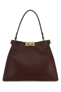 FENDI Fendi Women Burgundy Leather Medium Fendi Way Handbag