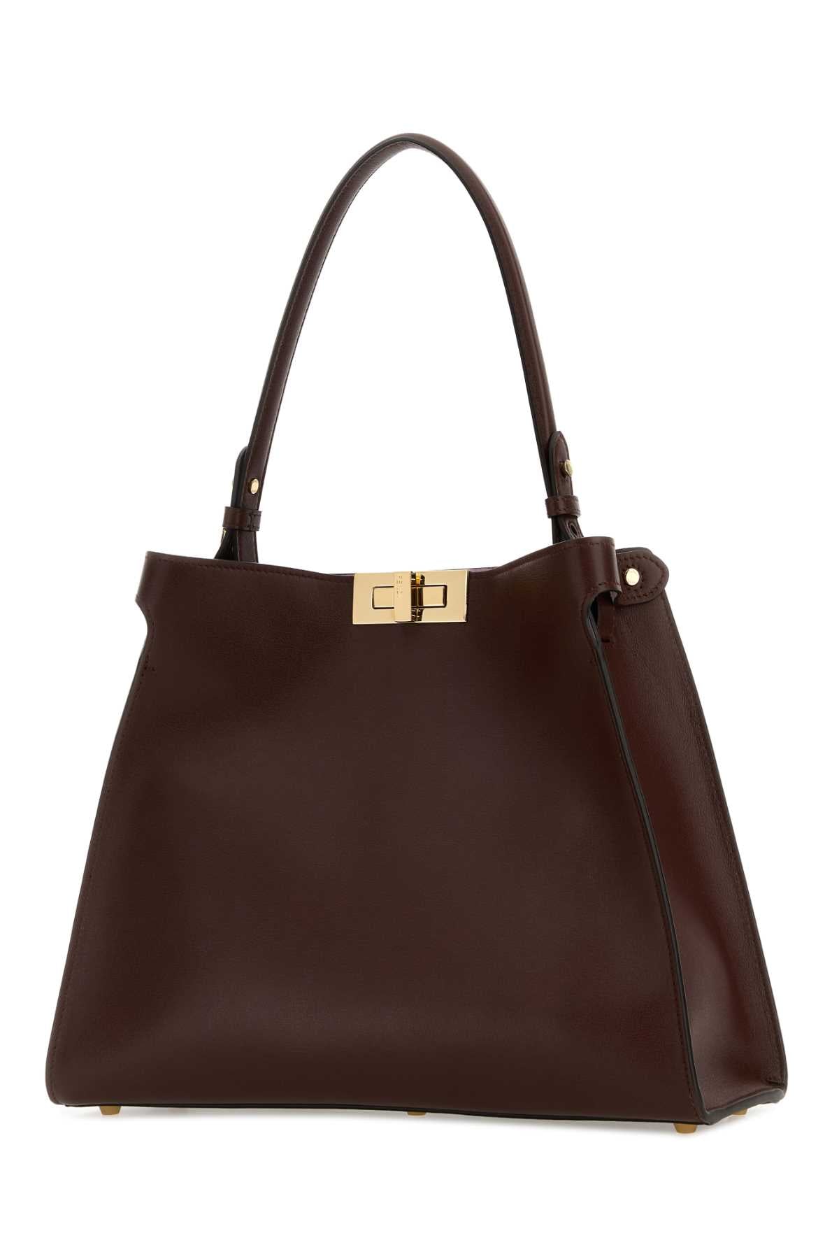 FENDI Fendi Women Burgundy Leather Medium Fendi Way Handbag