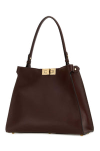 FENDI Fendi Women Burgundy Leather Medium Fendi Way Handbag